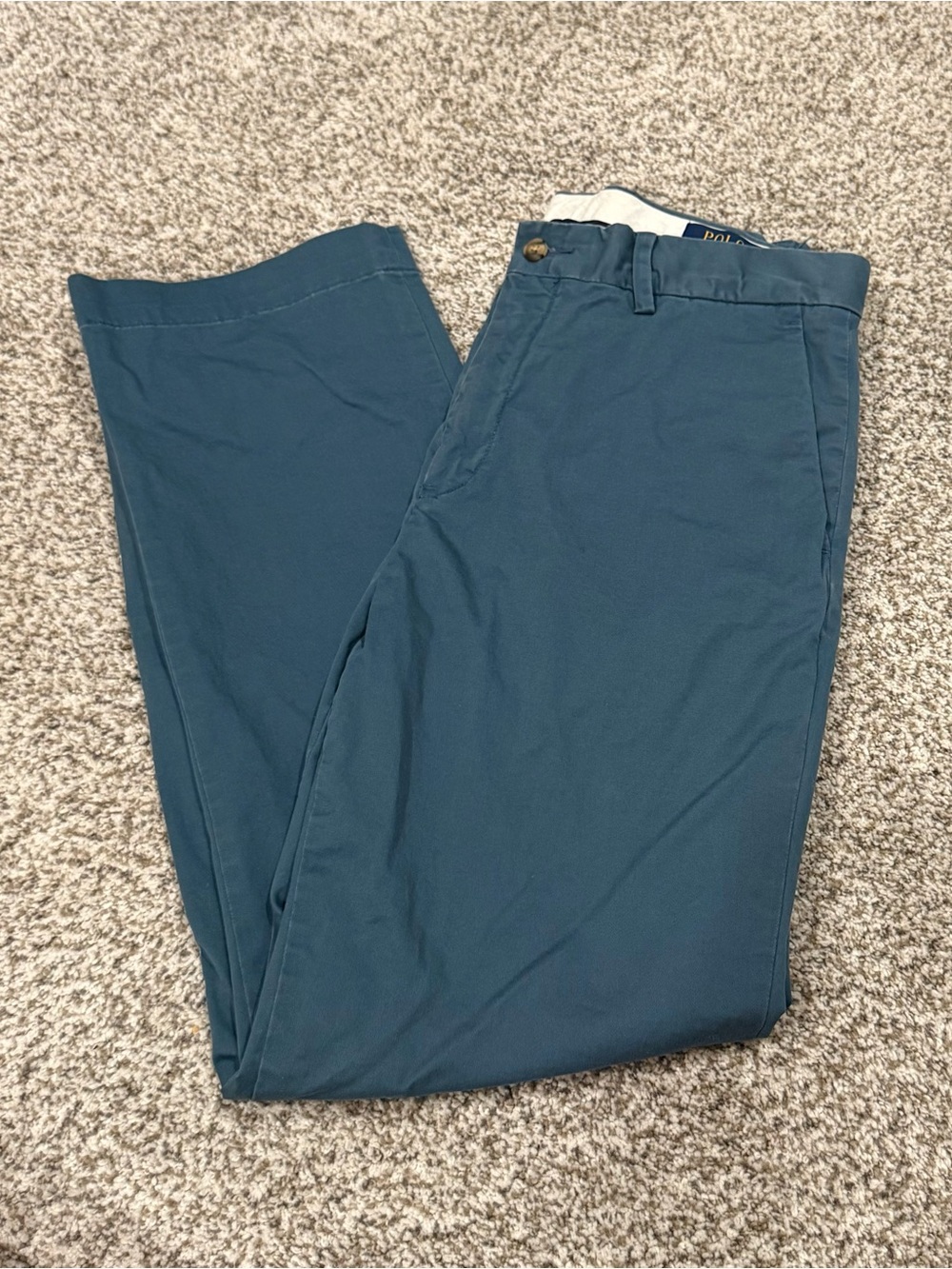 Polo by Ralph Lauren Men’s Teal-Blue Chino Pants